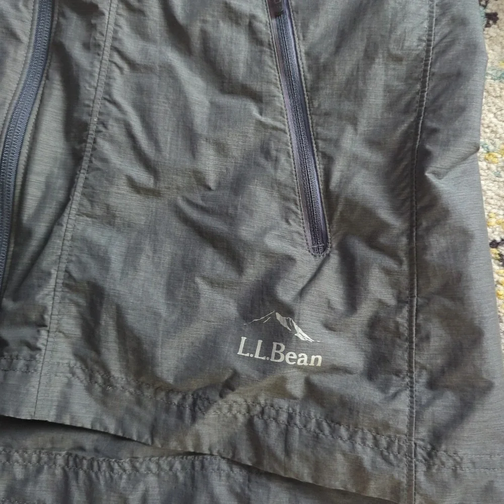LL Bean Womens Jacket 100% Nylon Medium Utility Hood Rugged Trail‎ Gorpcore